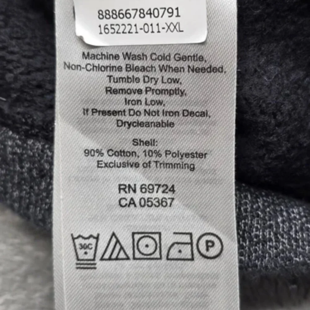 Columbia Sportwear 1/4 Zip Pull-Over, Mens‎ XXL, Black, Front Logo, Clean!